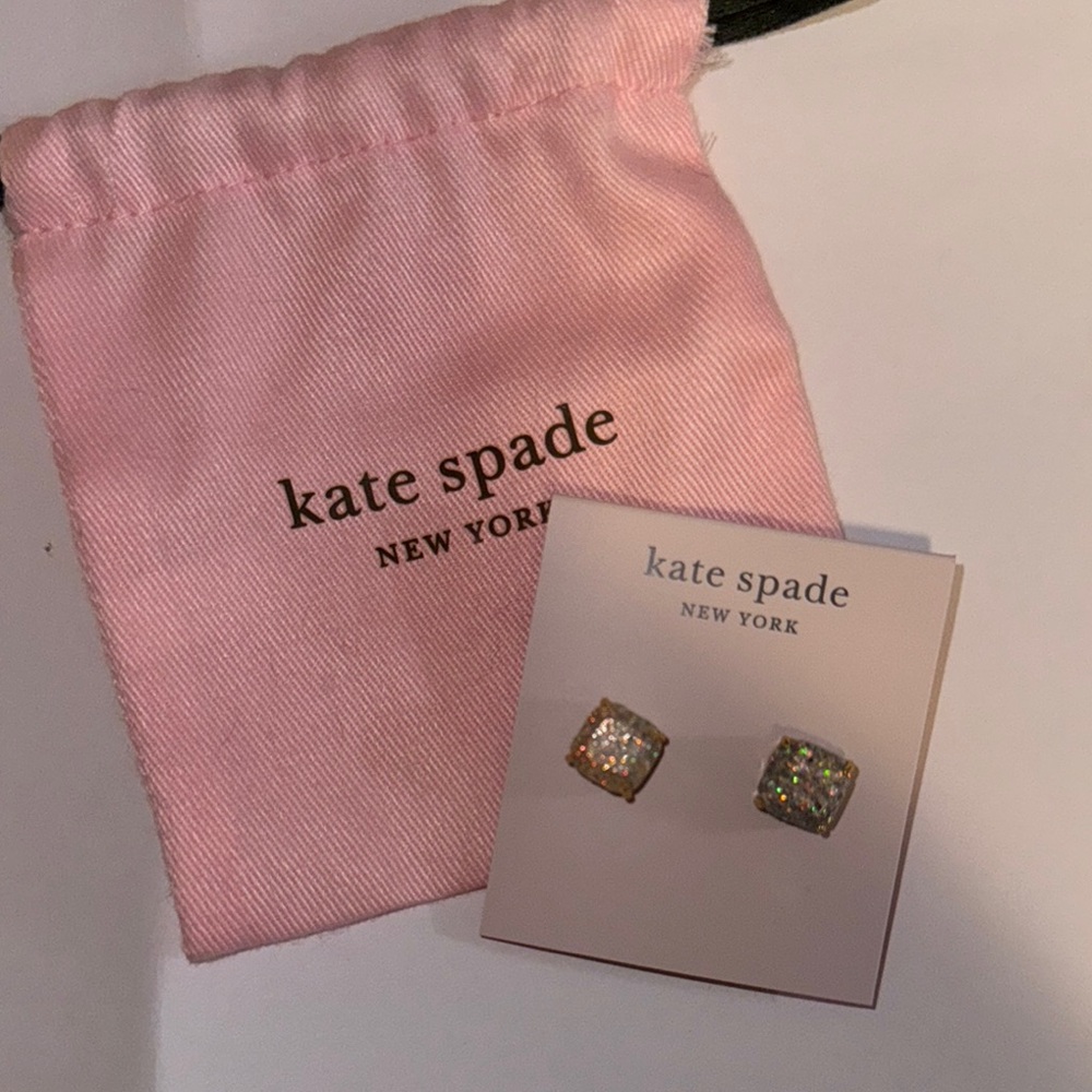 Kate Spade Sparkle Square Earrings